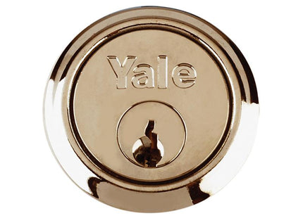 Yale Locks P1109 Replacement Rim Cylinder & 6 Keys Polished Brass Finish Visi