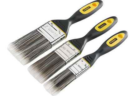 Stanley Tools Dynagrip Synthetic Brush Pack Set Of 3 25 38 & 50Mm
