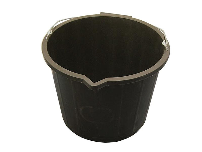 Faithfull 3 Gallon 14 Litre Bucket - Black