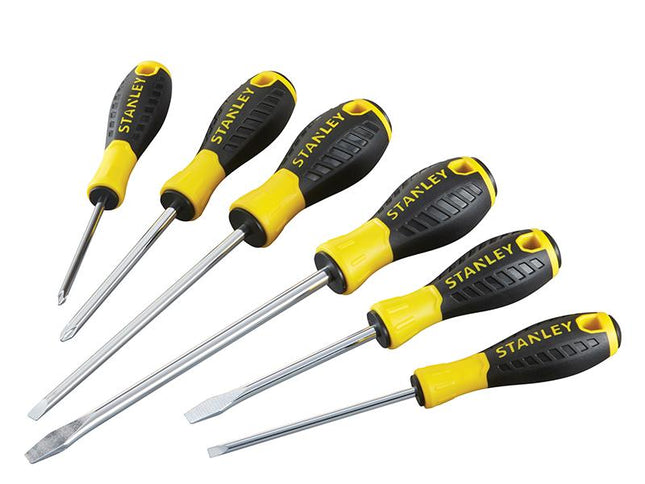 Stanley Tools 0-60-209 Essential Screwdriver Set, 6 Piece Sl/Ph