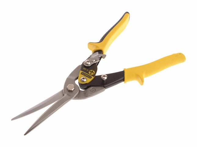 Stanley Tools Yellow Long Aviation Snip Straight Cut 300Mm