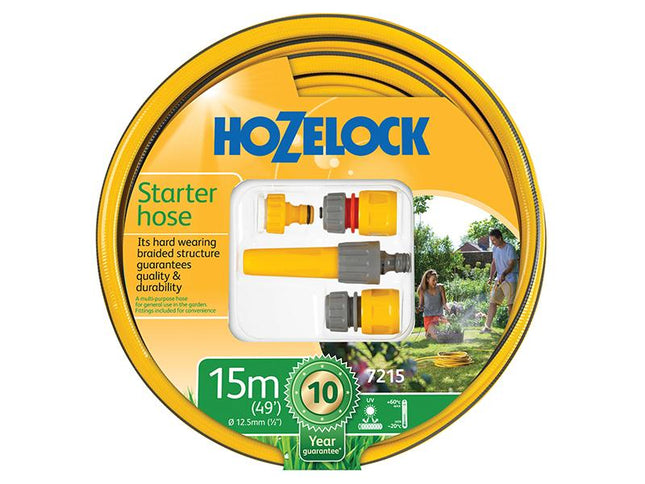 Hozelock Starter Hose Starter Set 15M 12.5Mm (1/2In) Diameter