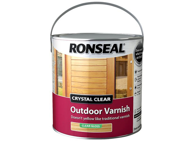 Ronseal Crystal Clear Outdoor Varnish Matt 750Ml