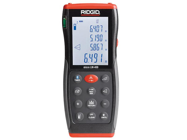 RIDGID 36813 Micro Lm-400 Advanced Laser Distance Measure 70M