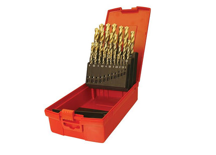Dormer A095 Set 201 A002 Hss Tin Coated Jobber Drill Set Of 19 1.0-10.0 X 0.5Mm