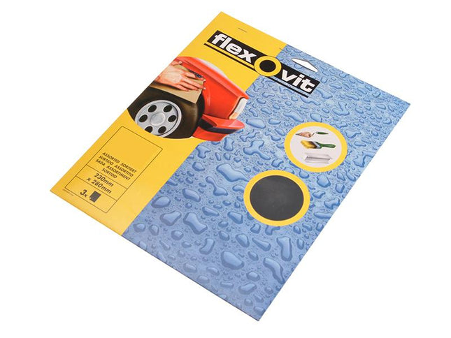 Flexovit Waterproof Sanding Sheets 230 X 280Mm 320G (25)