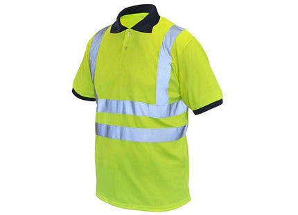 Scan Hi-Vis Yellow Polo Shirt - M (40In)
