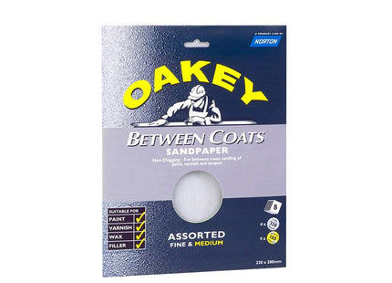 Oakey Between Coats Silicon Carbide Sanding Sheets 230 X 280Mm Super Fine 320G (3)