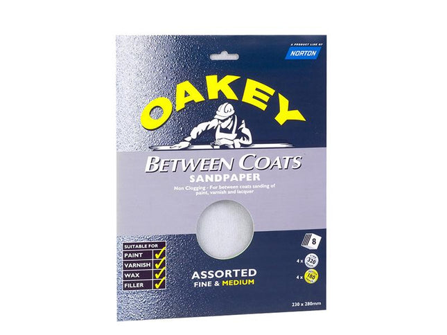 Oakey Between Coats Silicon Carbide Sanding Sheets 230 X 280Mm Super Fine 320G (3)