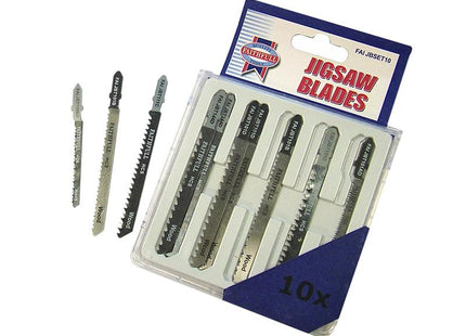 Faithfull Jigsaw Blade Set Of 10 Assorted