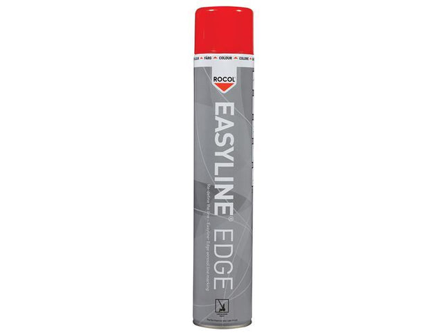 Rocol Aerosol Easyline Edge Paint Red 750Ml
