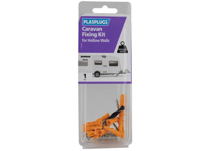 PLASPLUGS Caravan Fixing Kit For Hollow Walls