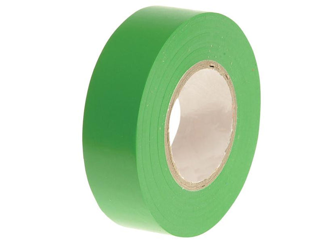 Faithfull Pvc Electrical Tape Green 19Mm X 20M