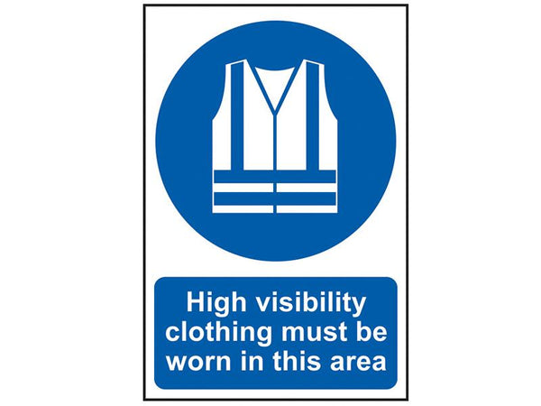 Scan High Visibility Jackets Must Be Worn In This Area - Pvc 200 X 300Mm