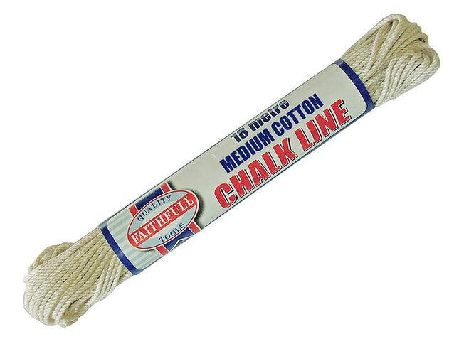 Faithfull 303 Medium Cotton Chalk Line 18M (Box Of 12)