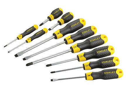 Stanley Tools Cushion Grip Screwdriver Set, 10 Piece Sl/Ph