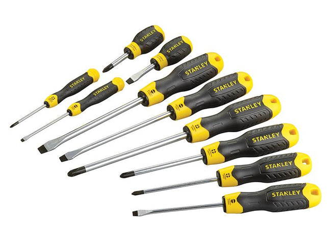 Stanley Tools Cushion Grip Screwdriver Set, 10 Piece Sl/Ph