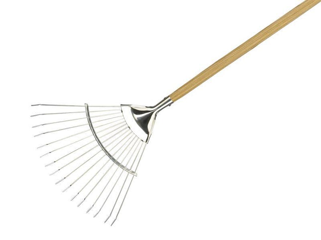 Kent & Stowe Stainless Steel Long Handled Lawn & Leaf Rake, Fsc