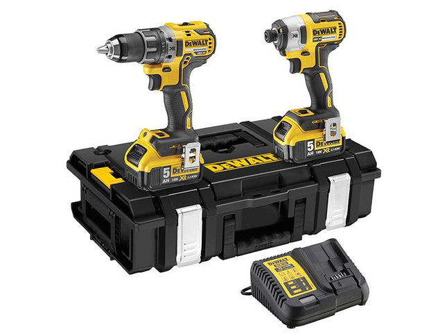 DEWALT Dck266P2 Xr Brushless Twin Pack 18V 2 X 5.0Ah Li-Ion