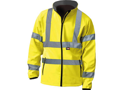 Scan Hi-Vis Yellow Softshell Jacket - Xxl (52In)