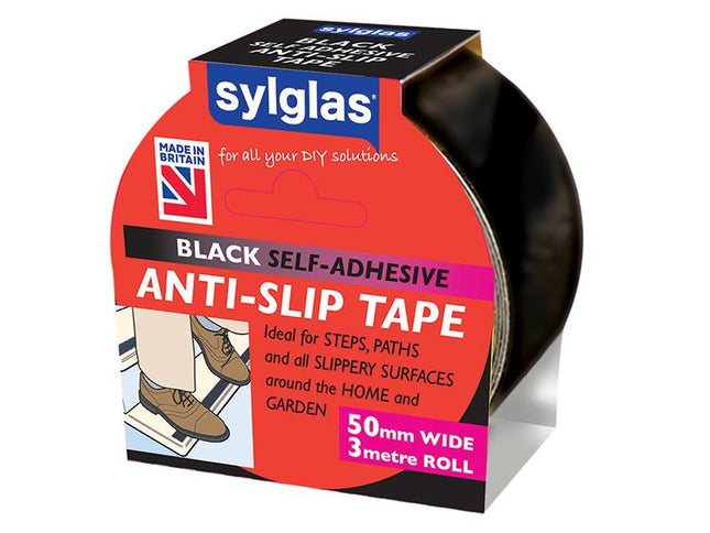 Sylglas Anti-Slip Tape 50Mm X 3M Black