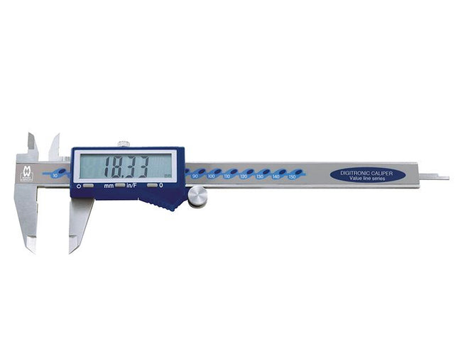 Moore & Wright Digital Caliper With Fractions 150Mm (6In)