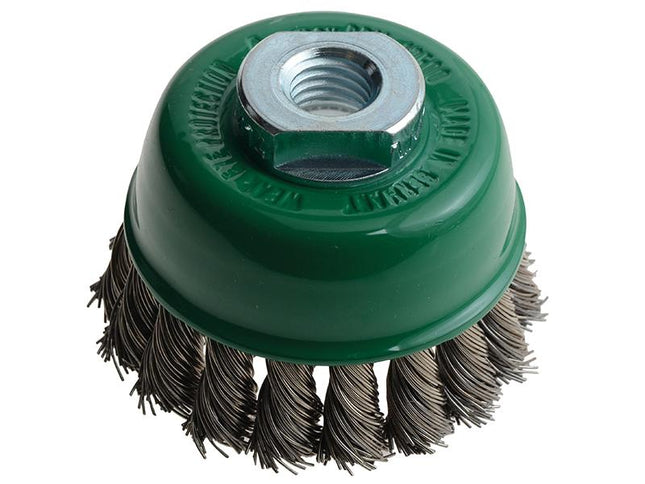 Lessmann Knot Cup Brush 65Mm M14 X 20 X 0.50 Stainless Steel Wire