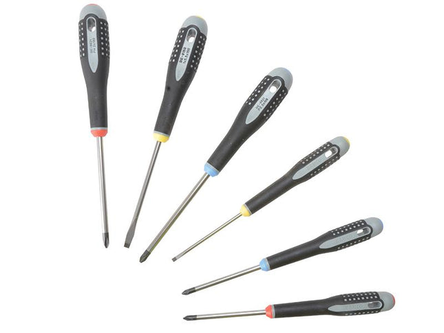 Bahco Be-9886 Ergo Screwdriver Set, 6 Piece Sl/Ph/Pz