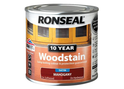 Ronseal 10 Year Woodstain Mahogany 250Ml