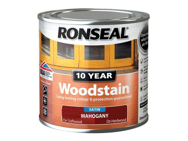 Ronseal 10 Year Woodstain Mahogany 250Ml