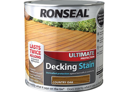 Ronseal Ultimate Protection Decking Stain Country Oak 2.5 Litre