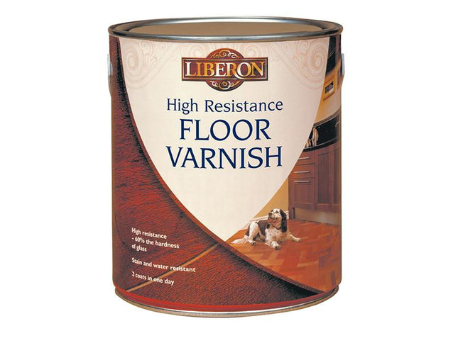 Liberon High Resistance Floor Varnish Clear Satin 2.5 Litre