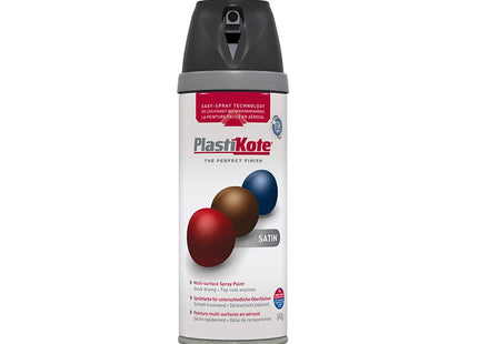 Plastikote Twist & Spray Satin Black 400Ml