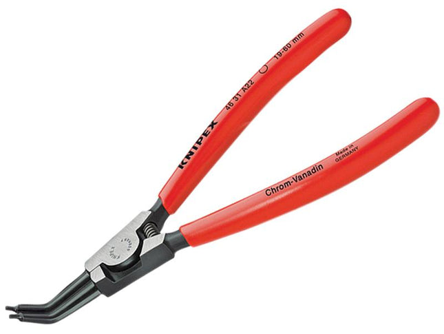 KNIPEX Circlip Pliers External 45 Bent Tip 19-60Mm A22
