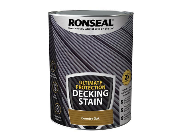 Ronseal Ultimate Protection Decking Stain Country Oak 5 litre