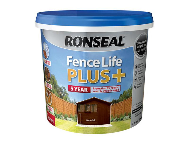 Ronseal Fence Life Plus+ Dark Oak 5 Litre