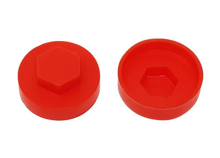 Forgefix Techfast Cover Cap Poppy Red 19Mm (Pack 100)