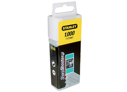 Stanley Tools Flat Narrow Crown Staples 8Mm Ct305T Pack 1000