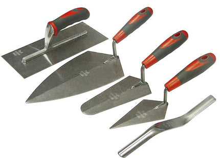 Faithfull Soft Grip Handle Trowel Pack 5 Piece