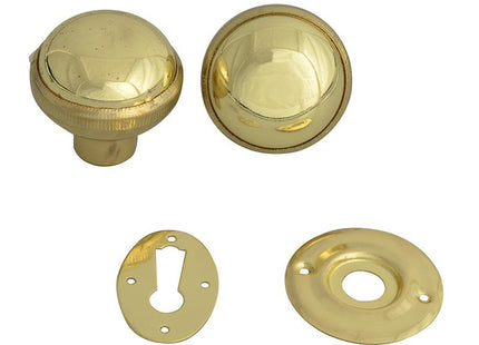 Yale Locks P405 Rim Knob Polished Brass Finish