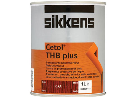 Sikkens Cetol Thb Plus Translucent Woodstain Teak 1 Litre