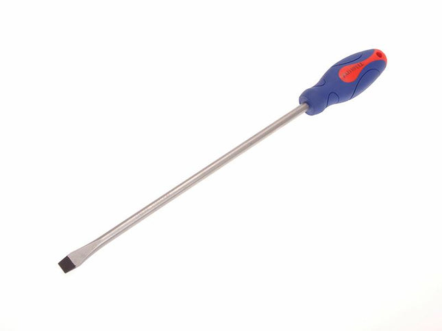 Faithfull Soft Grip Screwdriver Flared Slotted Tip 10.0 X 300Mm