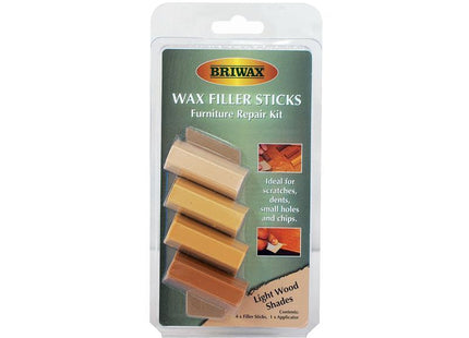 Briwax Wax Filler Sticks Light Wood Shades (Pack 4)