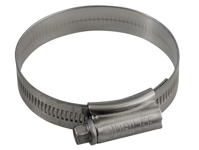 Jubilee (Size 2X) Stainless Steel Hose Clip 45 - 60Mm (1.3/4 - 2.3/8In)