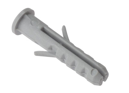 Forgefix Nylon Wall Plug Rimmed M6 X 30Mm Bag 100