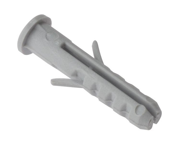 Forgefix Nylon Wall Plug Rimmed M6 X 30Mm Bag 100