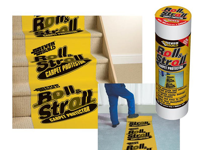 Everbuild Roll & Stroll Premium Carpet Protector 600Mm X 25M