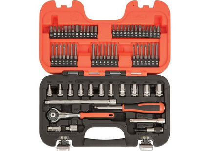 Bahco SW65 Swivel Socket Set of 65 Metric 1/4in Drive