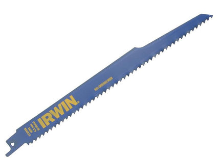 IRWIN Sabre Saw Blade Nail Embedded Wood 956R 225Mm Pack Of 2