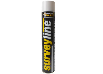 Everbuild Surveyline Marker Spray White 700Ml